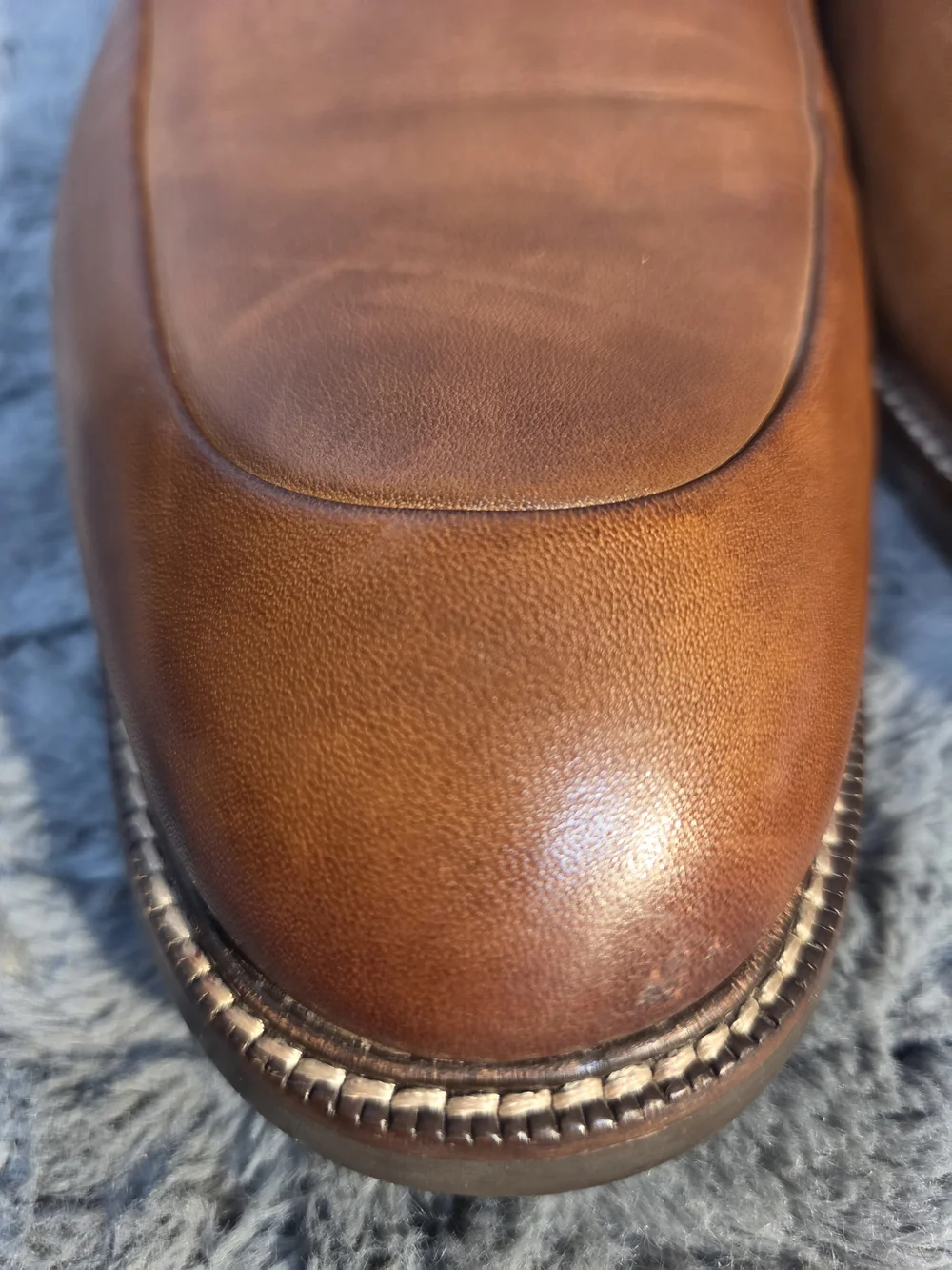 Cole Haan Men's Cognac Leather Slip-On Loafers